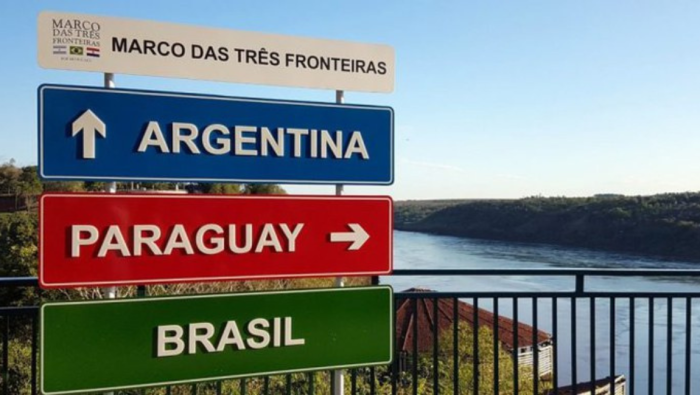 Marco das Três Fronteiras. Crédito: Agência Nacional de Transportes Terrestres (ANTT)
