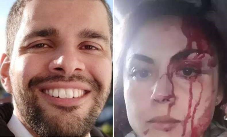 Justiça decretou prisão preventiva de Demétrius Macedo, que agrediu procuradora Gabriela de Barros no interior de São Paulo(foto: Reprodução)