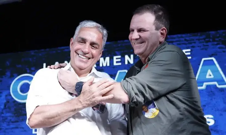 André Ceciliano e o prefeito Eduardo Paes se unem novamente pensando nas eleições deste ano - Foto: Divulgação