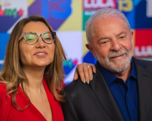 Janja e o presidente Lula da Silva - Foto: Agência Brasil