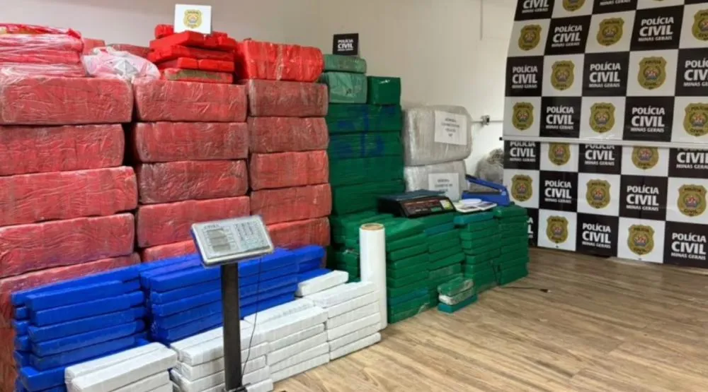 Quase 2 toneladas de drogas são apreendidas em Uberlândia; homem é preso em flagrante